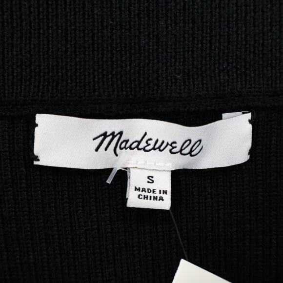 NWT Madewell Merino Wool Blend Pull-On Maxi Sweater Skirt True Black Size Small - Picture 9 of 11